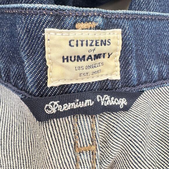 Citizens of Humanity Womens Blue High Rise Ankle Cotton Blend Slim Jeans Size 29 - Picture 7 of 11